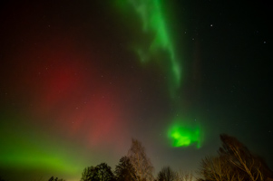 Nordlichter ueber Buxtehude