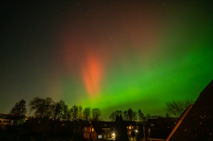 Nordlichter ueber Buxtehude