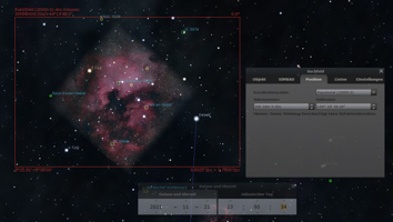 Screenshot aus Stellarium
