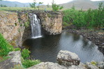 Am Orkhon- bzw. Ulaan-Gol-Wasserfall